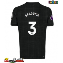 Camisa de Futebol Tottenham Hotspur Radu Dragusin #3 Equipamento Secundário 2025-26 Manga Curta